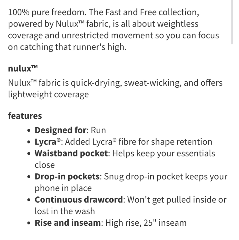 Lululemon Fast and Free Tight II 25" *Nulux Heritage 365 Camo Brown Earth Multi - Picture 16 of 16